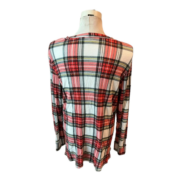 Show me your Mumu tunic plaid top size large - Picture 2 of 5